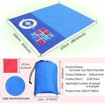 Pocket-Style Beach Mat - Portable Waterproof Moisture-Proof Lawn Picnic Party Tool