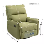 Massage Chair Manufacturer - High Quality Green Synthetic Leather Modern Recliner Customizable Extendable Foldable