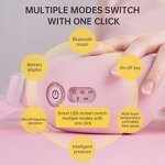 Eye Massager Manufacturer - 16D Air Pressure Best Warm Relax Smart Heating Color Pink