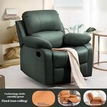 Massage Chair Manufacturer - Customizable Green Synthetic Leather Modern Recliner Extendable for Living Room