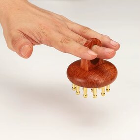 Hair Comb Manufacturer - Multifunctional Massager Natural Wooden for Head Scalp Meridian Channel