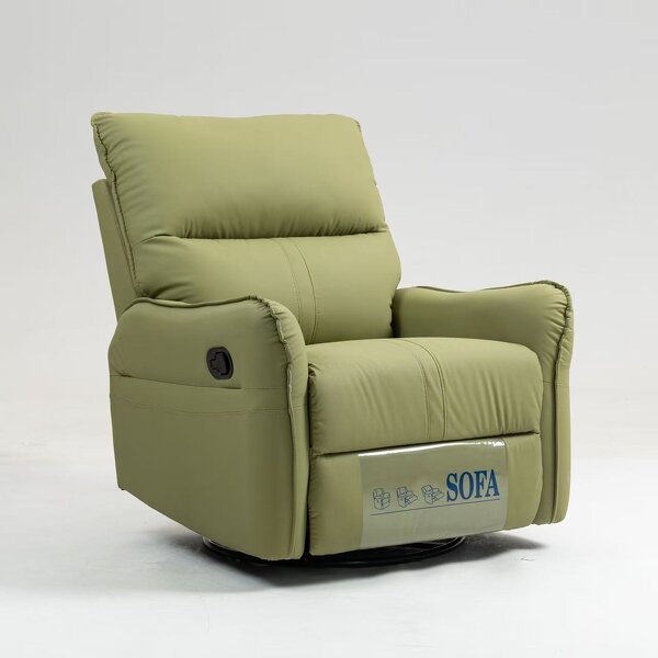 Massage Chair Manufacturer - Customizable Green Synthetic Leather Modern Recliner Extendable for Living Room