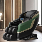 Massage Chair Manufacturer - MC27 Black Green SL Track 3D for Household