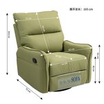 Massage Chair Manufacturer - High Quality Customizable Modern Recliner Green Synthetic Leather Extendable Foldable