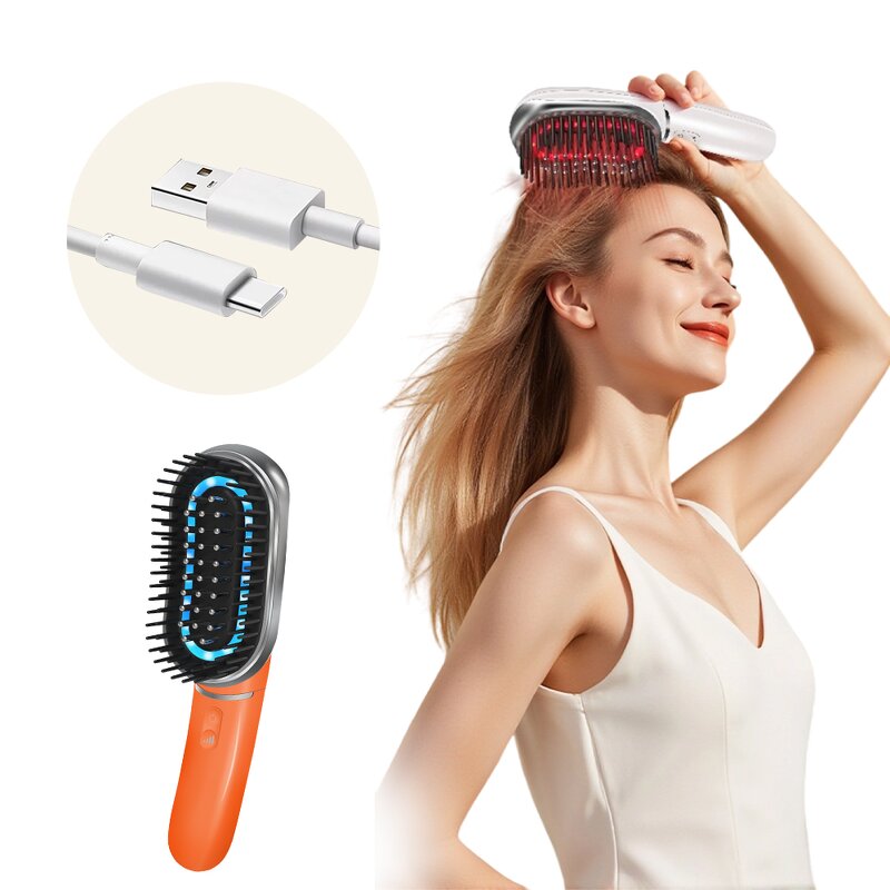 LED Laser Hair Growth Comb - 2025 New Electric Vibrating Scalp Massager