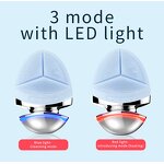 Silicone Electric Massager - 2 in 1 Sonic Waterproof Exfoliating Scrubber