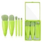 Makeup Mirror Supplier - Portable Travel Folding Mirror with Brush