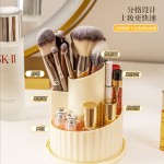 化妆刷盒供应商-桌面防尘旋转刷架