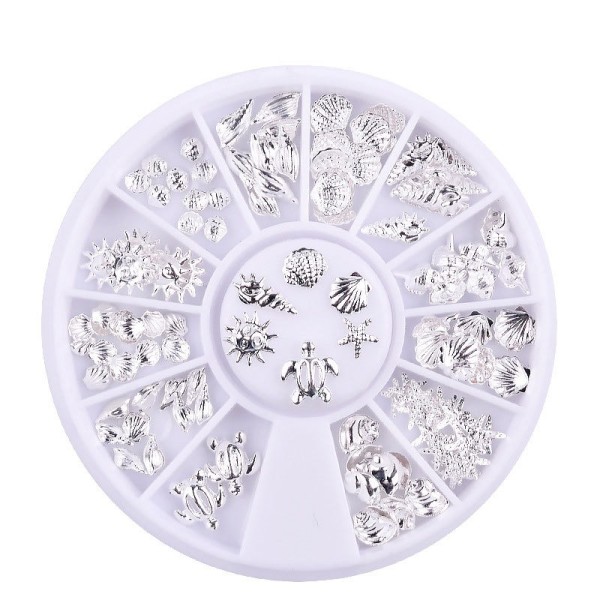 Nail Charms Supplier - 3D Metal Sea Theme Nail Art Decor