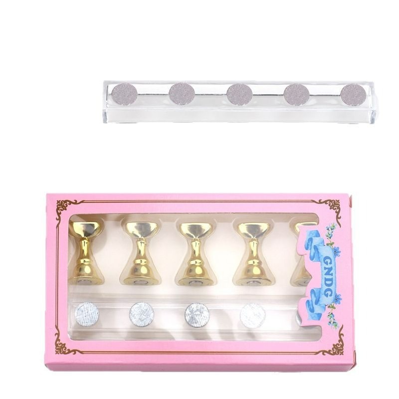 Nail Display Stand Supplier - 5pcs Magnetic Tip Practice Holder