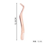 睫毛镊子厂家-2合1假睫毛佩戴器带梳子
