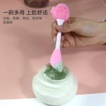 面部清洁刷厂家-定制logo硅胶去角质刷