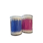 Cotton Swabs Manufacturer - 100pcs Colored Plastic Ear Cleaning Buds Wholesale