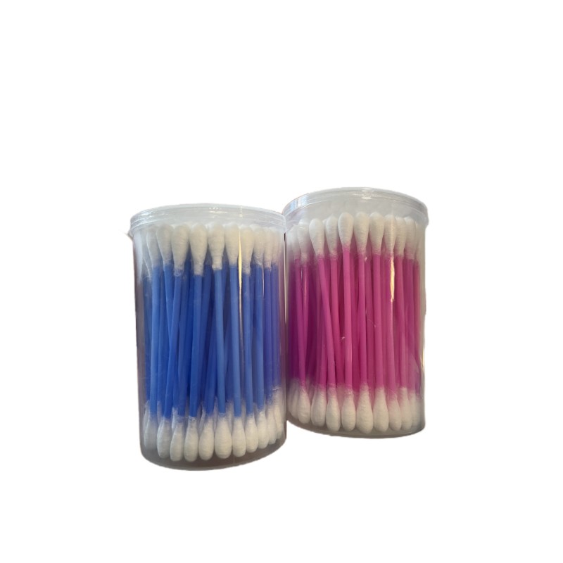 Cotton Swabs Manufacturer - 100pcs Colored Plastic Ear Cleaning Buds Wholesale