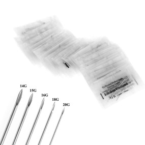 Piercing Needle Manufacturer - Sterilized Tri-beveled Hollow Tattoo Needle