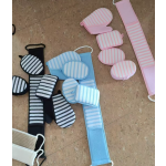 Bath Brush Set Supplier - 5pcs Back Scrubber Shower Glove Pads