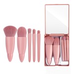 Makeup Mirror Supplier - Portable Travel Folding Mirror with Brush