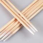 棉签厂家-100支尖头木棒化妆棉签应用器