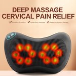 Neck Massager Pillow Manufacturer - Smart Shiatsu Electric Heat for Back Pain Relief, Deep Tissue Shoulder Kneading
