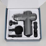 Massage Gun Manufacturer - Mini Handheld Electric Body Deep with 4 Heads Vibration Sports Drill