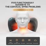 Neck Massager Pillow Manufacturer - Smart Shiatsu Electric Heat for Back Pain Relief, Deep Tissue Shoulder Kneading