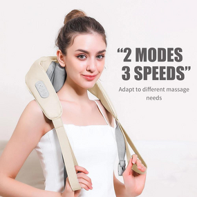 Neck and Shoulder Massager Manufacturer - Shiatsu With Heat, Electric Deep Tissue 4D Kneading - Gifts for Mom Dad