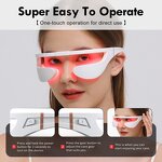 LED Eye Beauty Glasses - 880nm Red Light Under-Eye Wrinkle Remover