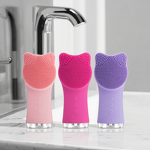 Silicone Electric Face Brush - Daily Spa Home Skincare UK/EU Plugs Tool