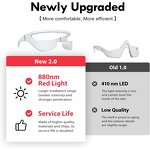 LED Eye Beauty Glasses - 880nm Red Light Under-Eye Wrinkle Remover