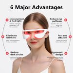 LED Eye Beauty Glasses - 880nm Red Light Under-Eye Wrinkle Remover