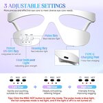 Light Therapy Eye Massager - Pulsed Heat Eye Bags Dark Circles Remover