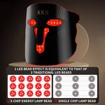 Silicone Red Light Mask - 192 LED Anti-Aging Acne Wrinkle Remover Tool