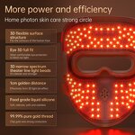 9D LED Light Therapy Mask - 7 Color Silicone Acne Treatment ZA Plug