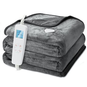 Heated Blanket Manufacturer - ETL Certified 50x60 Inch Electric with Auto off Timer Soft Heating Throw for Home Office