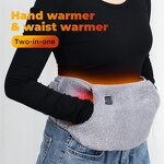 Heating Pad Manufacturer - 2-in-1 Hand Warmer Waist with USB Velvet Menstrual Pain Relief & Infrared Physiotherapy
