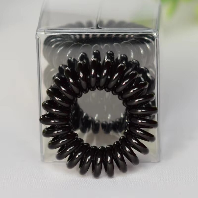 Hair Cords Manufacturer - 4pcs/box Women's Headstring Bracelet Telephone Scrunchie for High Ponytail Traceless