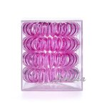 Hair Ties Manufacturer - Wholesales 4pcs/box Metallic Telephone Wire Traceless Spiral Strong Elastic Grip Coil