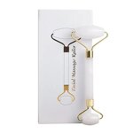 Jade Roller Manufacturer - Wholesale Natural White Quartz Stone Custom for Facial Anti-aging Skincare