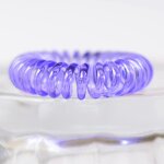 Hair Ties Manufacturer - Wholesale Fashion Elastic Plastic Telephone Wire Cords 3.5cm Traceless Ring