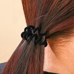 Hair Ties Manufacturer - Customizable Women Fashion Spiraled Rubber Band Telephone Wire Elastic Coil Ring