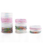 Hair Circle Manufacturer - New Colorful Mermaid Telephone Cable Rope Bracelet Rubber Band Leather Cover