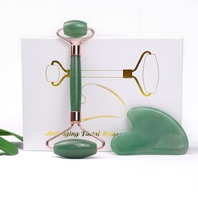 Facial Massager Set Manufacturer - Wholesale Natural Green Aventurine Jade Stone for Face Neck Skincare