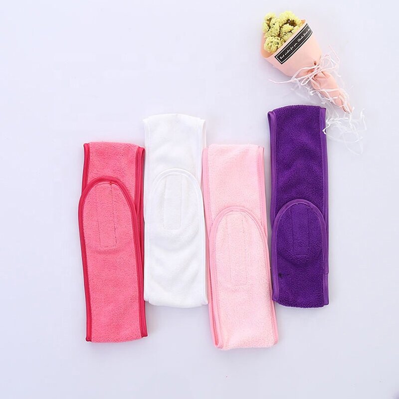 Spa Headband Manufacturer - Terry Cloth Stretch Towel Washable Makeup Wrap Headbands