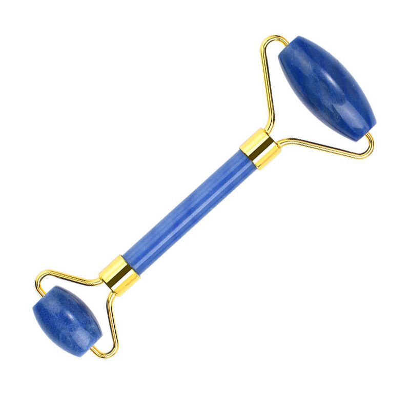 Jade Roller Manufacturer - Custom Logo Natural Blue Aventurine for Face Anti-aging & Fatigue Relief