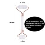 Jade Roller Manufacturer - Custom Natural Clear Crystal Anti-aging for Wrinkle Removal with Rose Quartz