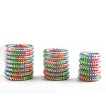 Hair Circle Manufacturer - New Colorful Mermaid Telephone Cable Rope Bracelet Rubber Band Leather Cover