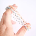 Hair Ties Manufacturer - Wholesale Women's Fashion Transparent Wire-Clamped Beaded Telephone Line Elastic Bands