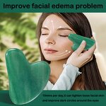 Gua Sha Tool Manufacturer - Custom Logo Natural Green Aventurine Scraper for Body Face Eye Neck Home Use