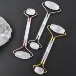 Jade Roller Manufacturer - Custom Natural Clear Crystal Anti-aging for Wrinkle Removal with Rose Quartz