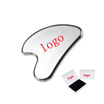 Metal Gua Sha Facial Tool - High End Stainless Steel Face Neck Scraper